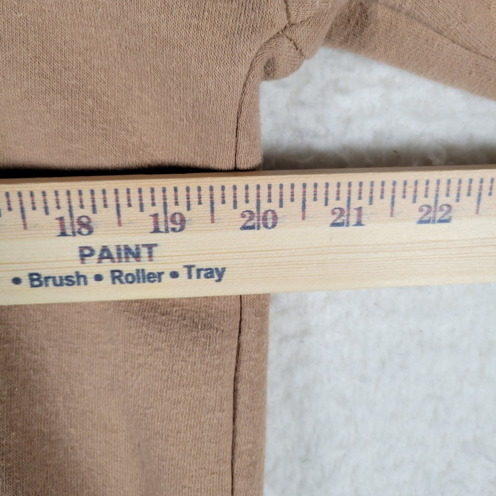Fudo Hoodie Kids Size 12 Tan Fleece Lined Athleisure Kangaroo Pocket Pullover - Picture 7 of 13